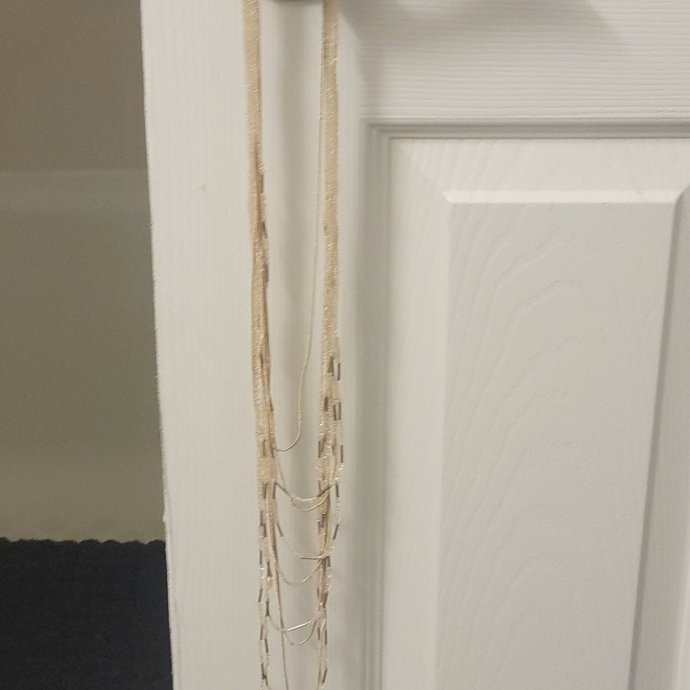 Gold multilayer beaded necklace